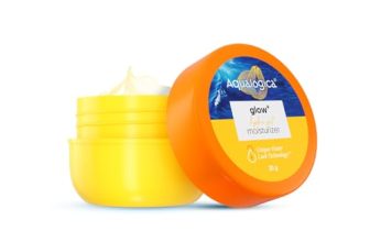 Aqualogica Glow+ Hydra Gel Moisturizer With Vitamin C & Papaya – 20 G|24-Hour Intense Hydration|Weightless Water-Like Gel Texture|Non Sticky & Quick Absrobing For Glowing Skin (20 G)