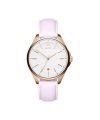 Mvmt Coronada Qtz Basic Analog Calendar White Round Dial Women’S Watch, Rose Leather Material, Rose Band – 28000021-D