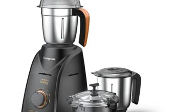 Crompton Boltmix Cool 750 W Mixer Grinder With 3 Jars (3 Stainless Steel Jars, Cool Mix Chutney Jar With Casing)|Heavy Duty Powertron Motor & Motor Vent-X Technology |Black