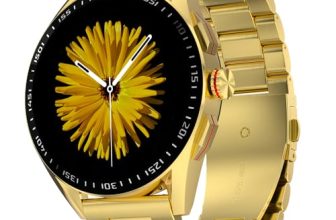 Fire-Boltt Invincible Plus 36.32Mm (1.43 Inch) Amoled Display Smartwatch Bluetooth Calling, Tws Connection, 300+ Sports Modes, 110 In-Built Watch Faces, 4Gb Storage & Ai Voice Assistant (Gold Ss)