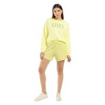 Levi’S Women’S Mid Rise Blue Regular Fit Shorts