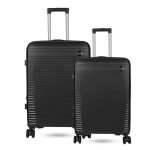 Polo Class 2Pc Set Trolley Bags (24/28 Inch) – Black