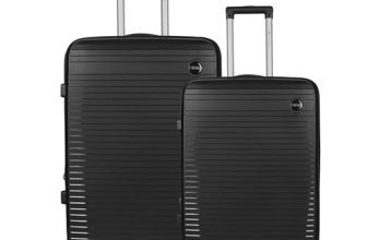 Polo Class 2Pc Set Trolley Bags (24/28 Inch) – Black