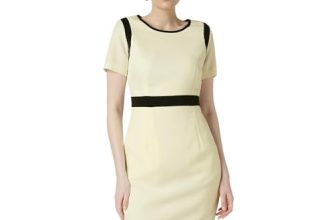 Van Heusen Women Yellow Patterned Formal Dress
