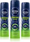 Nivea Fresh Power Deo Spray, 48H Derma Odour Protection With Citrus, Musk, Spice Deodorant Spray  –  For Men(450 G, Pack Of 3)