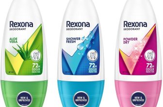 Rexona Aloe Vera, Shower Fresh, Powder Dry Underarm Roll On Deodorant Deodorant Roll-On  –  For Women(150 Ml, Pack Of 3)