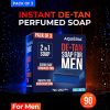 Aqueria De-Tan & Brightening 2-In-1 Bath Soap For Men | Cool Water Fragrance(3 X 100 G)