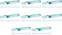 Wipro 10 Watt Led Tubelight Batten (Color-White/6500K,Size: 2 Feet)- Pack Of 8 10 W 54 Cm Tube Light(White, Pack Of 8)