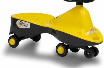 Miss & Chief Little Champ Magic Car � Kids Swing Car(Ages 2+)|Twister Ride-On|Pedal-Free Car Rideons & Wagons Non Battery Operated Ride On(Yellow)