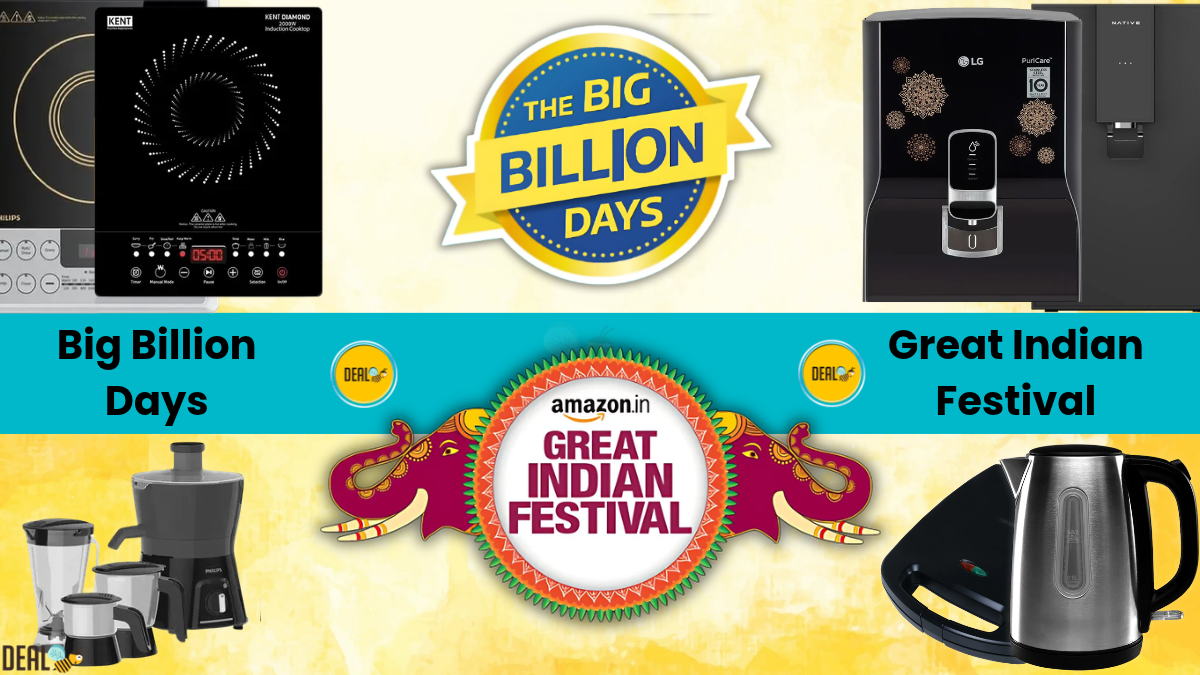 Induction, Water Purifier, Mixer Grinder, Electric Kettle & Sandwich Maker to Buy During Flipkart BBD & Amazon GIF Sale 2026