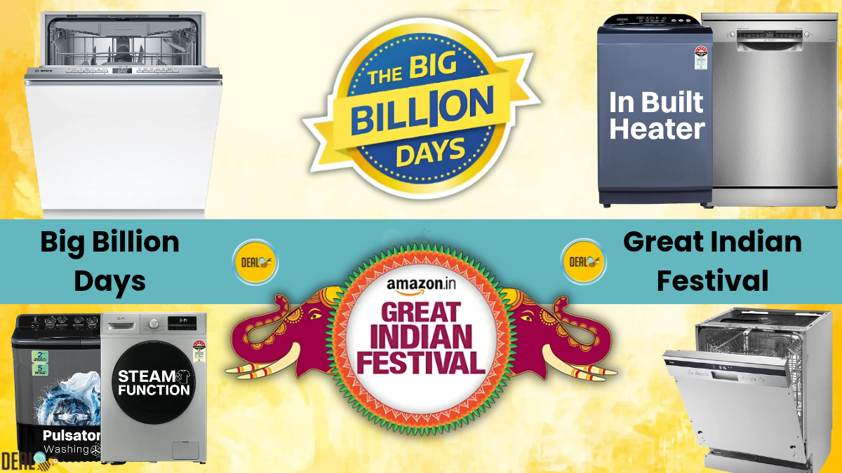 Washing Machine & Dishwasher Deals During Amazon GIF & Flipkart BBD Sale 2026