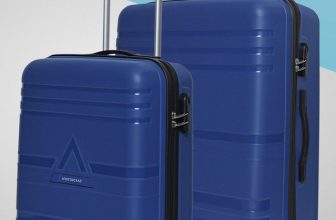 Aristocrat Airstop Set Of 2 (Small 53Cm | Medium 63Cm) – Trolley Bag Cabin & Check-In Set 4 Wheels – 25 Inch