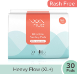 Nua Ultra Safe| 30 Heavy Flow -Xl+ | Super Saver Pack | Leakproof & Toxic Free Sanitary Pad(Pack Of 30)