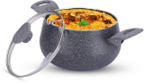 The Better Home (3L) Non Stick Biryani Handi With Lid, Induction Cookware, Big Biryani Pot Handi 3 L With Lid(Aluminium, Non-Stick, Induction Bottom)