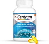 Centrum Omega-3 Fish Oil With Epa & Dha To Support Joint,Heart,Skin,Eye & Muscle Health(60 Capsules)