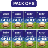 Sri Sri Tattva Shuddh Ghee – Danedar, Pure & Tasty 1 L Tetrapack(Pack Of 8)
