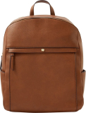 Accessorize London Faux Leather Tan Sammy Backpack Bag Rucksack  – 5.3 L(Brown)