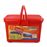 Cello Multimate Polypropylene Utility Basket, Small,Red