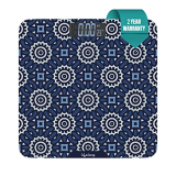 Lifelong Azure Weighing Scale (Llws72 Indian Cultural Series – Gujarat)|Digital Weight Machine For Body Weight|6Mm Thick Tempered Glass With Lcd Display|Bathroom Weighing Scale (2 Year Warranty, Blue)