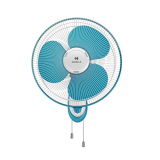 Havells Gatik Neo 400Mm Wall Mounted Fan | High-Performance, Wall Fan For Kitchen & Home, Smooth Oscillation, 100% Copper Motor | 3-Speed Control, 2-Year Warranty | (Pack Of 1, White Blue)