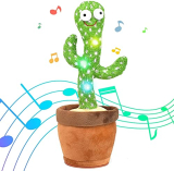 Jack Royal Cactus Dancing Talking Toy Plush Toy Wriggle & Singing Recording Repeat What You Say Funny Education Toys For Babies Children Playing Home Decoration