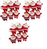 Collectible India Mini Santa Claus Doll Hanging Ornaments For Christmas Tree Décor – Santa Claus Hanging Toy Doll For Kids & Christmas Decor – Christmas Gifts (18 Pcs)