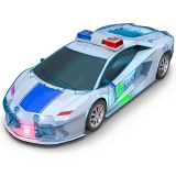 Graphene Police Car With Lights, Music, And Friction Power – Super Speed, Colorful Dazzling Lights, And Siren Sound – Educational And Safe Kids’ Toy (Pack Of 1)