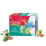 Fiama Gel Bathing Bar Fresh Celebration Pack, With 3 Unique Gel Bars, With Skin Conditioners For Moisturized Skin, 375G (125G – Pack Of 3), Soap For Women & Men, For All Skin Types