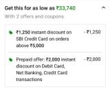 Infinix i5 11th Gen – (8 GB/512 GB SSD/Windows 11 Home) Laptop at ₹33,740 (Effectively)₹3250 Discount with SBI Credit Cards₹2000 Discount with All Cards