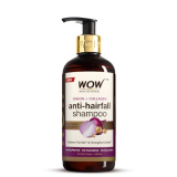 Wow Skin Science Onion & Collagen Anti-Hairfall Shampoo|Reduces Hairfall|Strengthens Roots|Nourishes Scalp|Prevents Breakage|Enhances Hair Thickness And Shine|New & Improved Formulation|300Ml