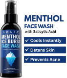 Arata Menthol Ice Burst With 1% Salicylic Acid | Treats Acne & Pimples | All Skin Types Face Wash Face Wash(100 Ml)