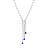 Giva 925 Silver Blue Lariat Necklace| Pendant To Gift Women & Girls | With Certificate Of Authenticity And 925 Stamp | 6 Months Warranty*
