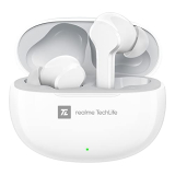 Realme Techlife Buds T100 Bluetooth Truly Wireless In Ear Earbuds With Mic, Ai Enc For Calls, Google Fast Pair, 28 Hours Total Playback With Fast Charging And Low Latency Gaming Mode (White)