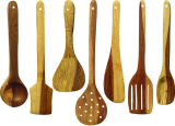 Sre 27 Wooden Spatula(Pack Of 7)