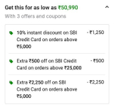 ASUS Vivobook S 14 Intel EVO H-Series Core i5 12th Gen – (8 GB/512 GB SSD/Windows 11 Home) S3402ZA-LY522WS Thin and Light Laptop (14 inch, 1.50 Kg) at ₹50,990 with SBI CARDS