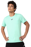 Reebok Men’S Solid Slim Fit T-Shirts (He3457_Hint Mint L)