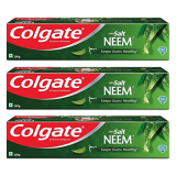 Colgate Active Salt Neem Toothpaste , Pack Of 600G, Germ-Fighting  Colgate Toothpaste With Active Natural Salt  & Neem For Fighting Germs & Gum Problems Giving Healthier Teeth & Tighter Gums