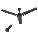 Candes Spiral Energy Saving Designer 1200 Mm / 48 Inch Anti-Rust Bldc Ceiling Fan With Remote (2 Years Warranty) (Coffee Brown)