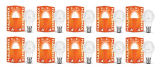 Halonix 9W B22 Led Cool White Bulb, Pack Of 10