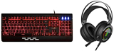 Redgear Blaze 7 Colour Backlit Wired Gaming Keyboard With Full Aluminium Body Windows Key Lock & Cloak Wired Rgb Wired Over Ear Gaming Headphones With Mic For Pc