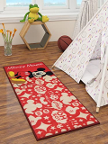 Athom Living Disney Mickey Mouse Polyester Runner Carpet – 24X54, Red