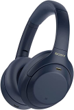 Sony Wh-1000Xm4 Industry Leading Wireless Noise Cancellation Bluetooth Over Ear Headphones With Mic For Phone Calls, 30 Hours Battery Life, Quick Charge, Aux,Touch Control And Alexa Voice Control-Blue