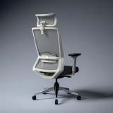 Green Soul Leo Superb | Designed For Broad Shoulders | Ergonomic Office Chair For Work | 5 Year Warranty | Multi-Lock Intelli-Adapt Recline | Adjustable Lumbar | White Grey
