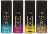 St-John Cobra Deo Live, Juicy, Cool, And Daytime Long Lasting 150 Ml Each Deodorant Spray  –  For Men & Women(600 Ml, Pack Of 4)