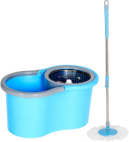 Sumoware Industries Sumoware Spin Mop Set With Steel Strainer And 1 Refill (Blue) Mop Set