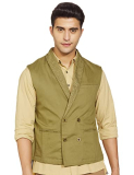 River Men’S Shawl Collar Slim Fit Blazer (Dbs/Pl04/Jk059_Olive_S