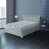 Hypnos Allure Luxury 8 Inch Medium Firm Queen Size Pocketed Spring Mattress Steel Grey (75X60X08, Polyurethane)