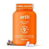 Arth Bone Health Supplement With Coral Calcium (1000 Mg) & Vitamin D3 Tablets (600 Iu) With 60% More Absorption Power | Calcium Supplement To Support Strong Bones, Muscles & Joints | 60 Veg Tablets