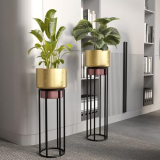 Lifelong Metal Set Of 2 Plant Stand For Balcony & Living Room Capacity 30Kg- Anti-Rust Pot Stand For Outdoor Plants & Indoor Planters – Planter,Flowerpot,Garden,Plant Stands For Balcony Decoration
