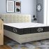 Hypnos Allure Luxury 8 Inch Medium Firm Queen Size Pocketed Spring Mattress Steel Grey (75X60X08, Polyurethane)